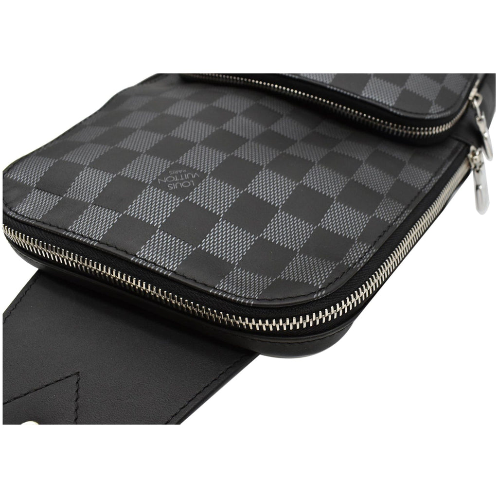 LOUIS VUITTON Avenue Sling Damier Graphite Crossbody Bag Black - 15% OFF