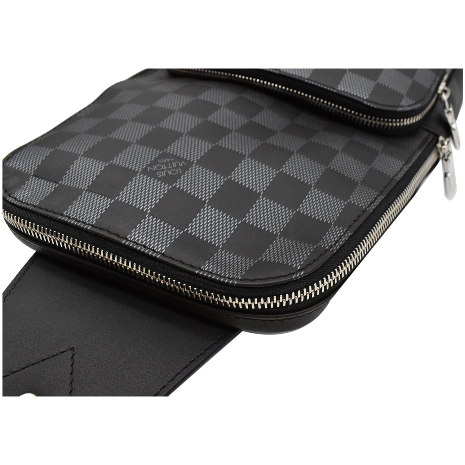 LOUIS VUITTON Avenue Sling Damier Graphite Crossbody Bag Black - 15% OFF