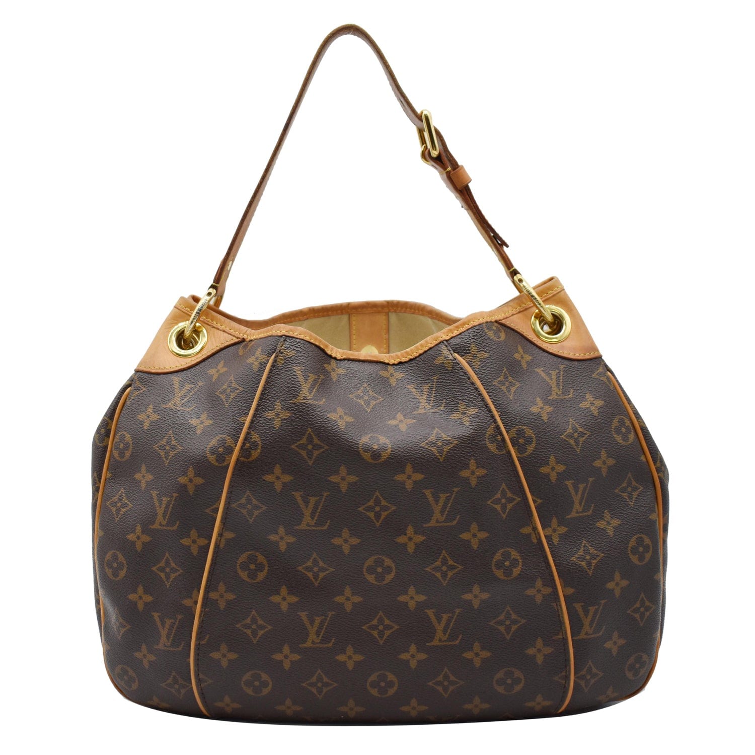 LOUIS VUITTON Galliera PM Monogram Canvas Shoulder Bag Brown