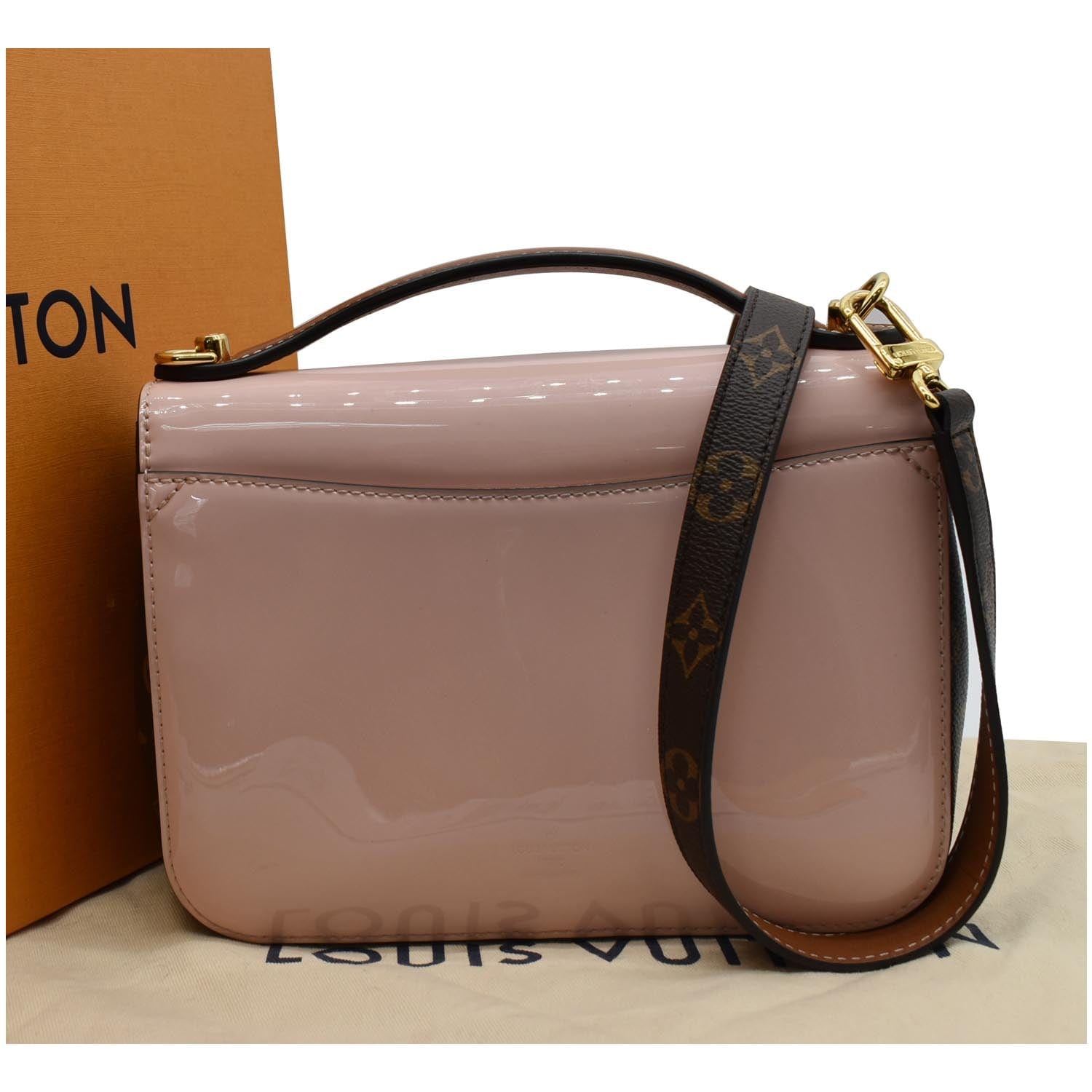 LOUIS VUITTON Cherrywood BB New 1:1 Rep Leather Shoulder Bag Rose Ballerine