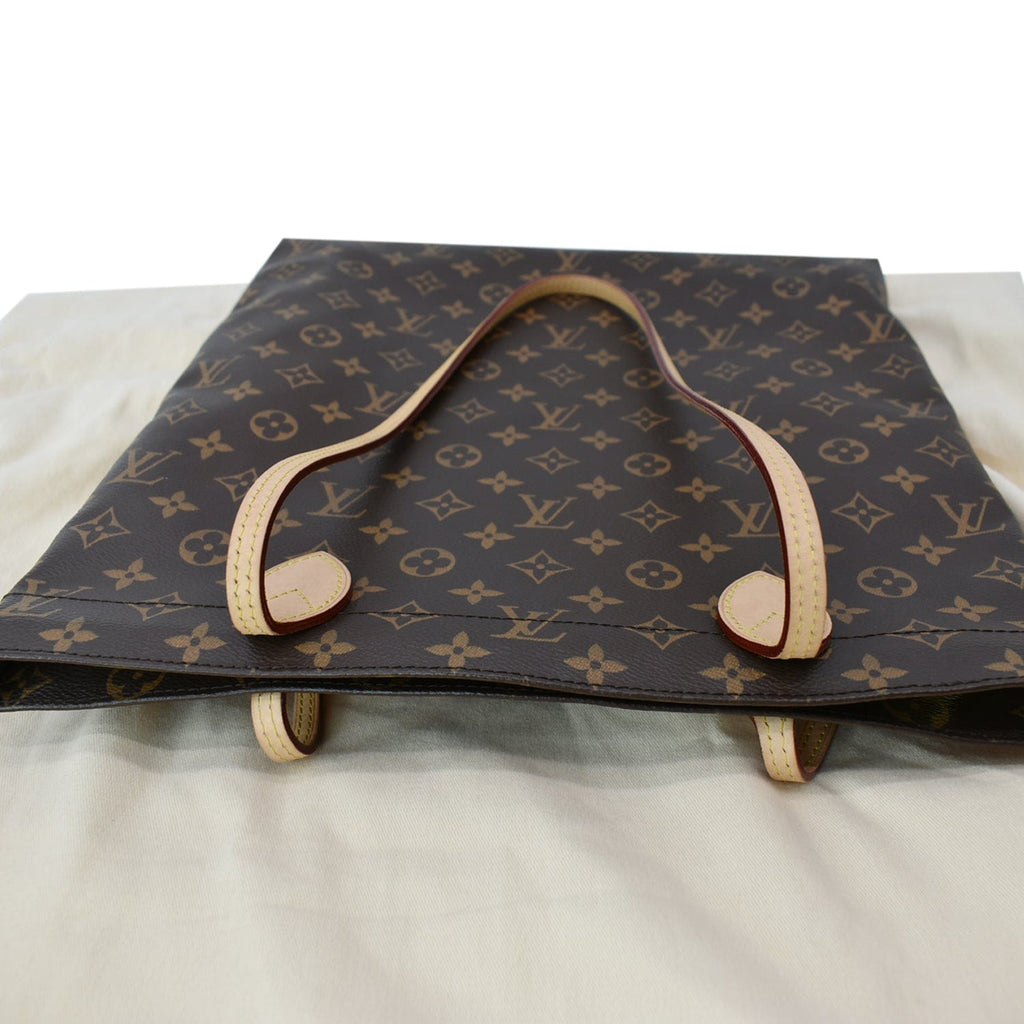 LOUIS VUITTON Carry it Monogram Canvas Shoulder Bag Brown