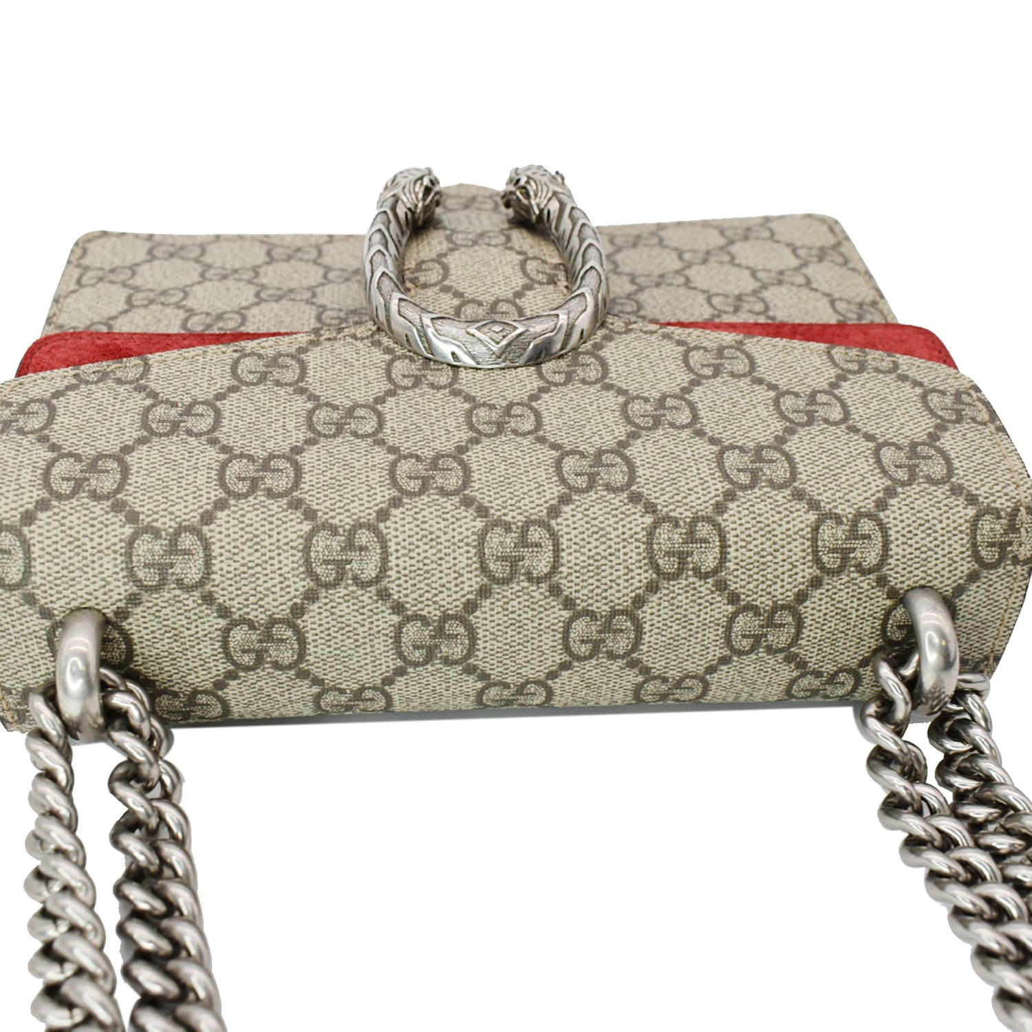 GUCCI Dionysus Mini Gucci Supreme Canvas Crossbody Bag Beige 421970