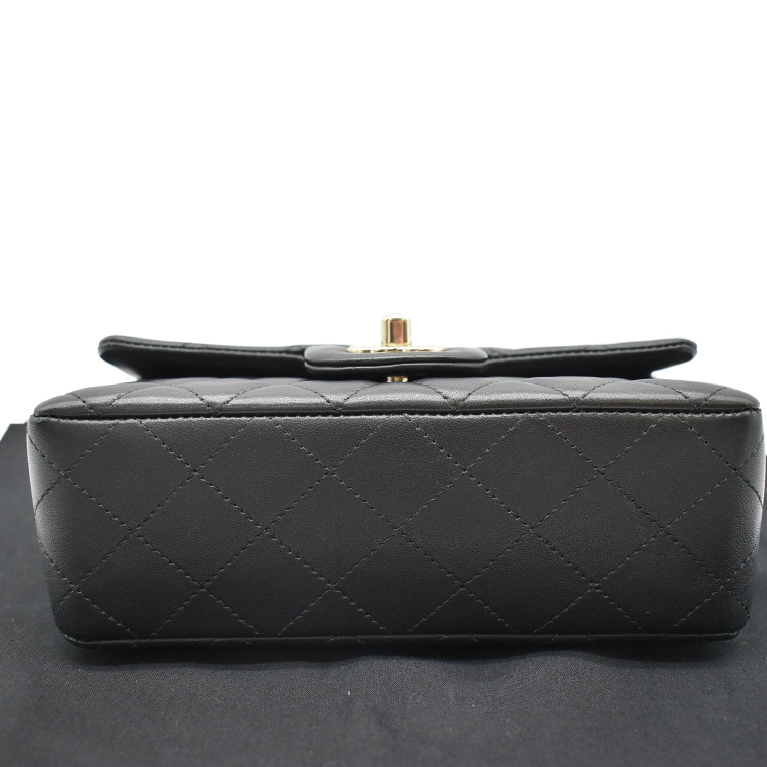 Chanel Mini Rectangular Flap Quilted  Leather Shoulder Bag Black- Hot Deals