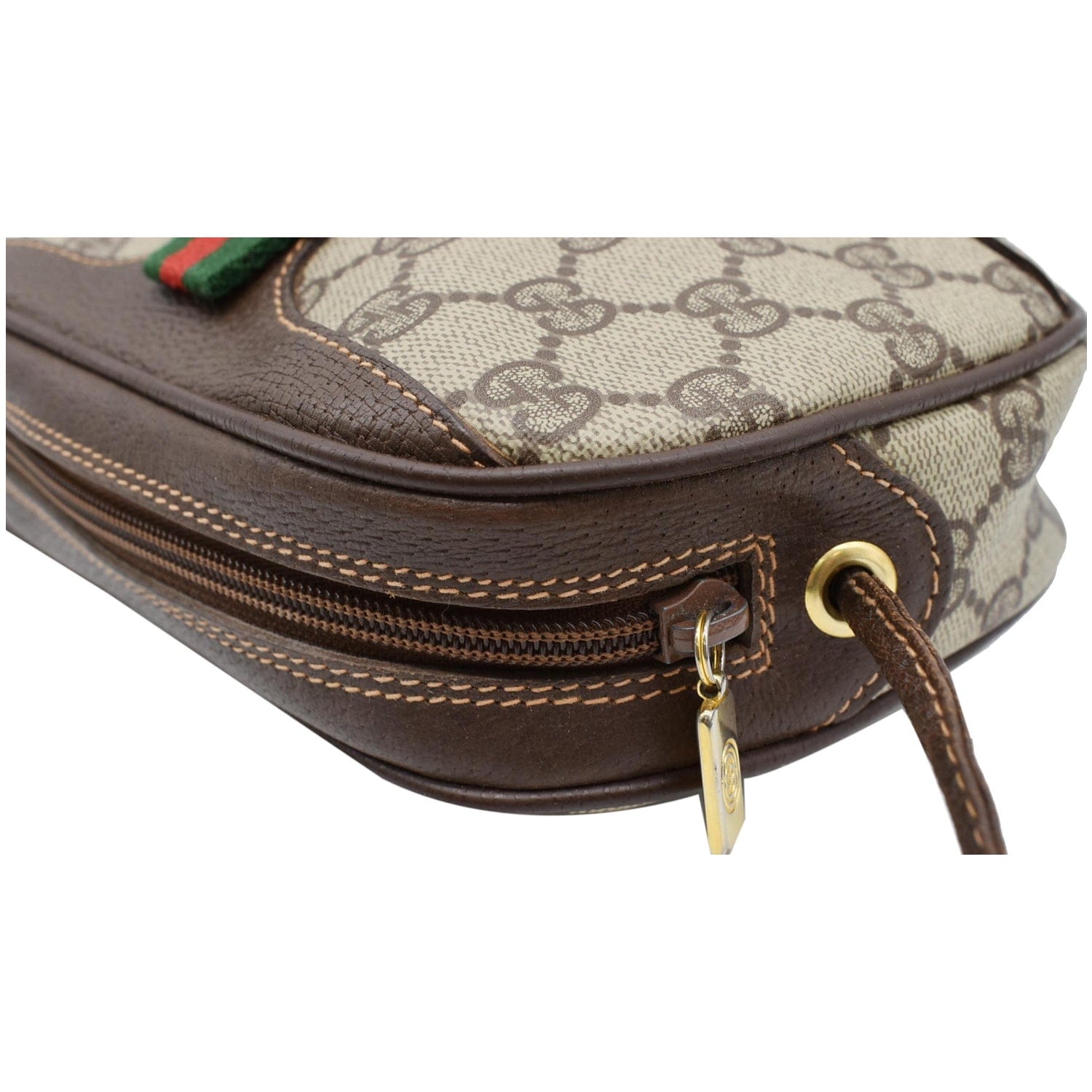 GUCCI  Gucci Supreme Canvas Crossbody Bag Beige 8902066