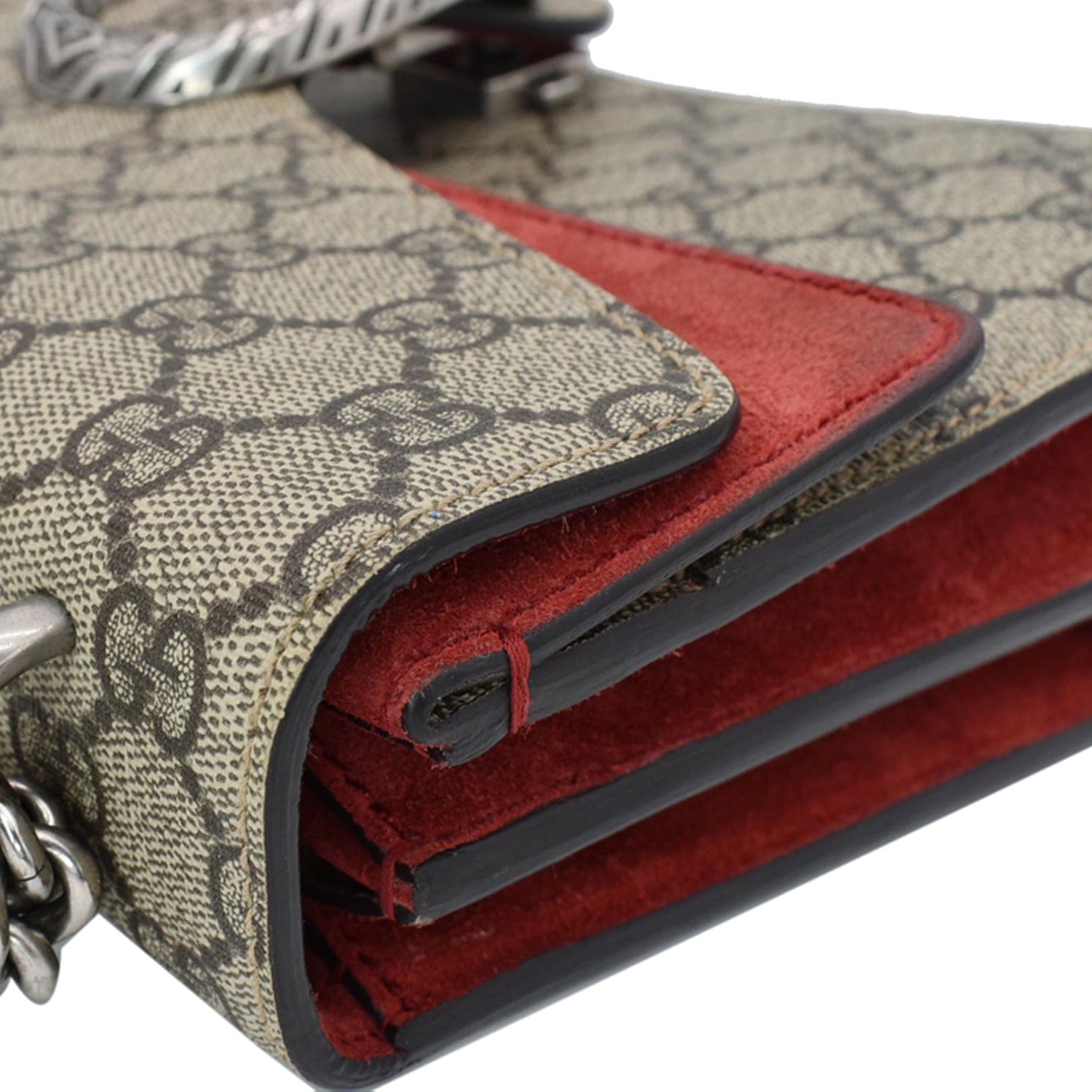 GUCCI Dionysus Small Gucci Supreme Canvas Shoulder Bag Beige 400249