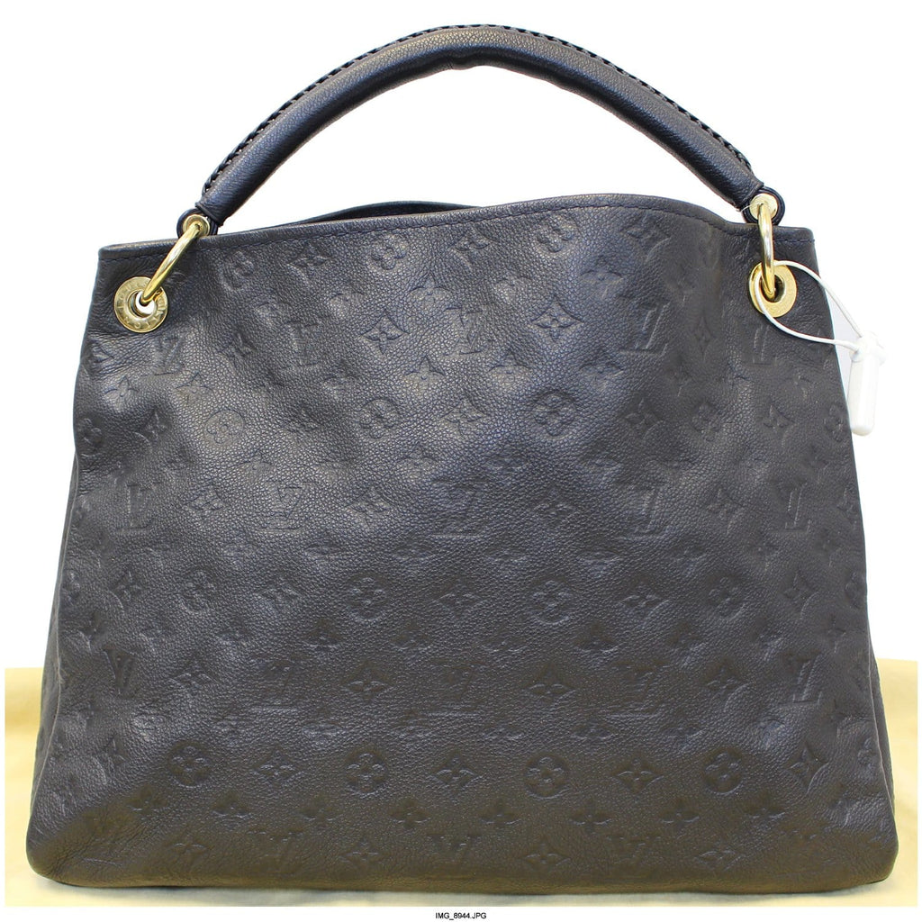 LOUIS VUITTON Artsy MM Blue Empreinte Infini Monogram Shoulder Bag