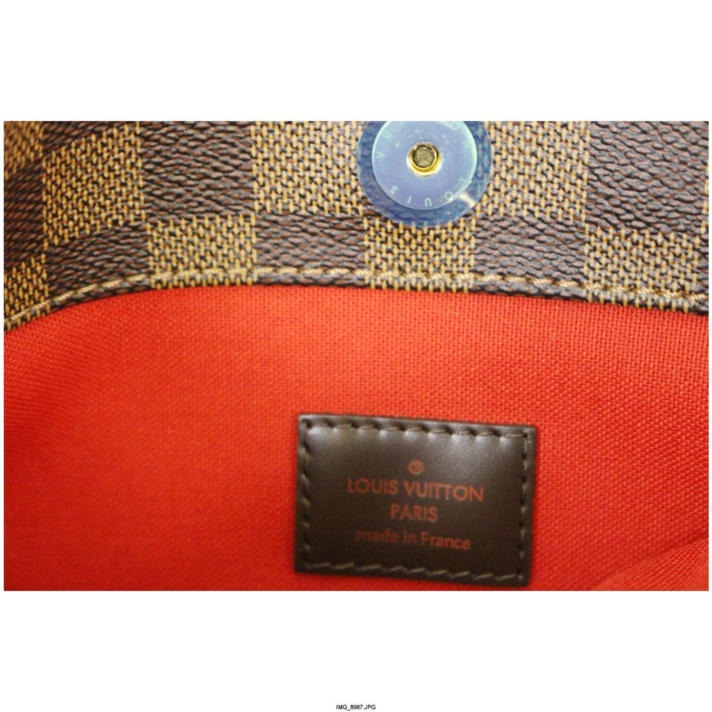 LOUIS VUITTON Bloomsbury PM Damier Ebene Crossbody Bag Brown