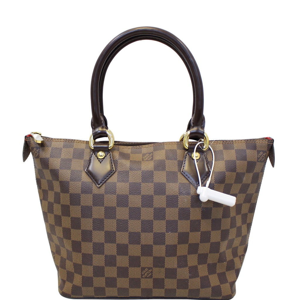 LOUIS VUITTON Saleya PM Damier Ebene Tote Shoulder Bag