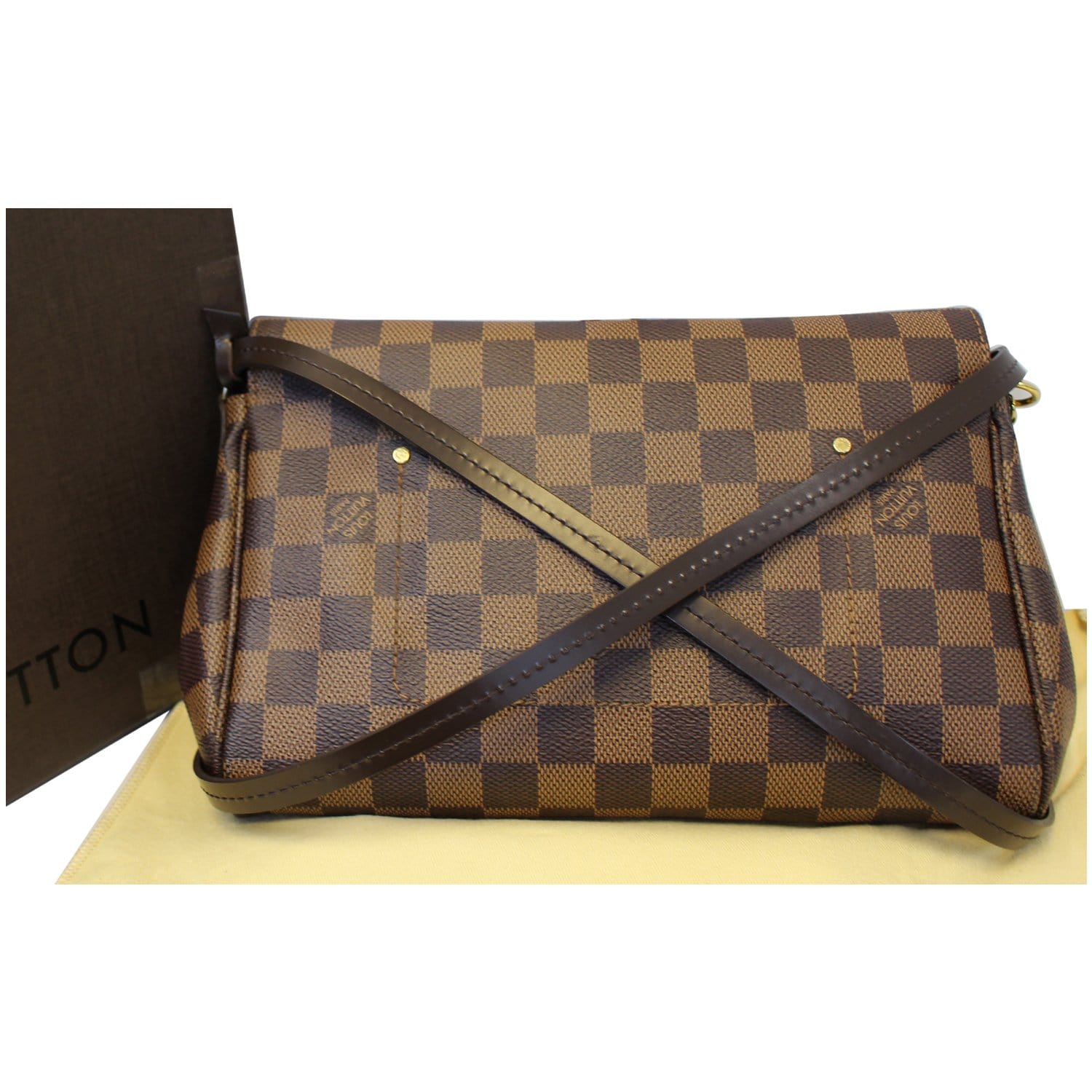 LOUIS VUITTON Favorite MM Damier Ebene Crossbody Bag