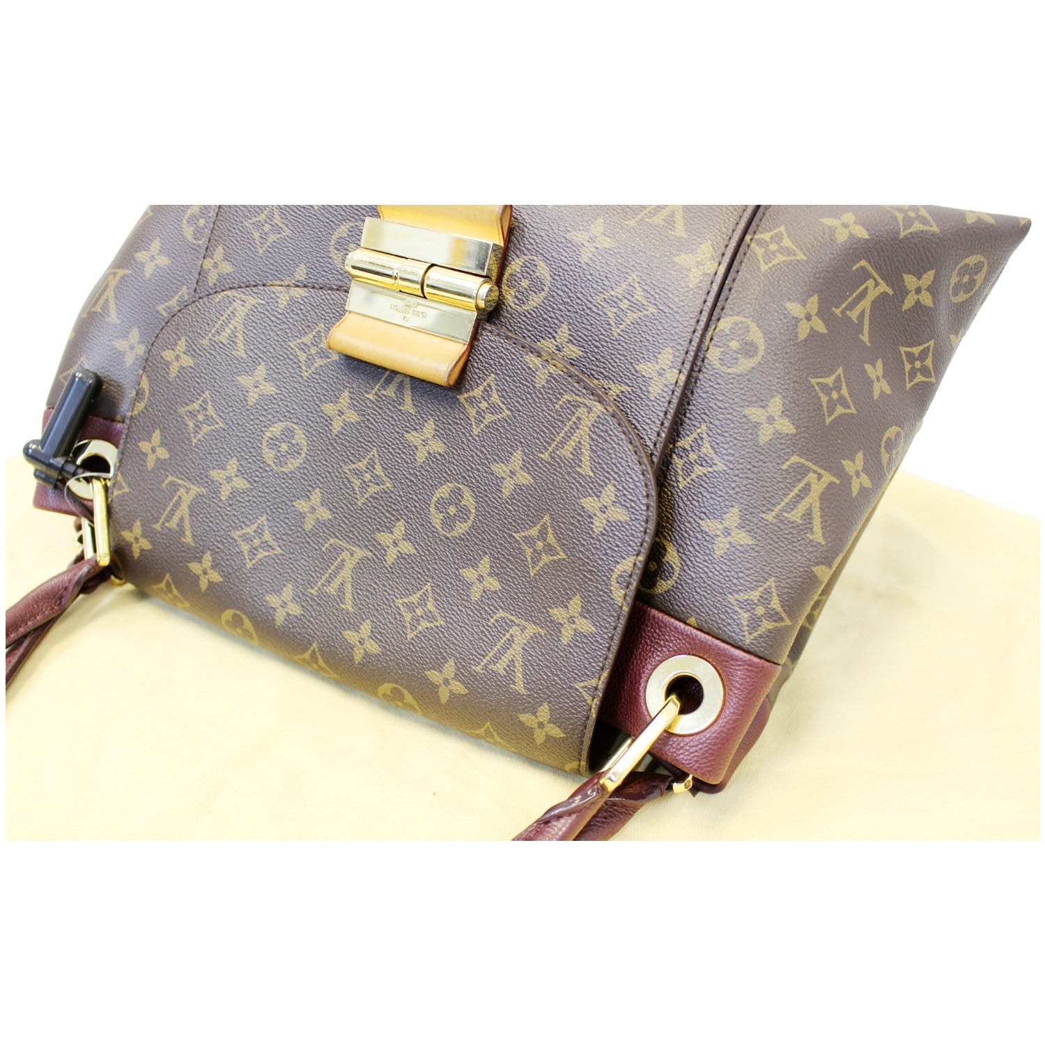LOUIS VUITTON Olympe Monogram Canvas Satchel Shoulder Bag