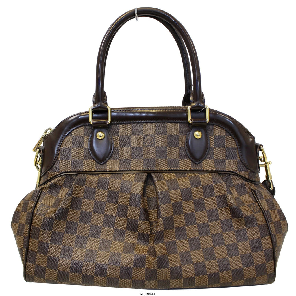 LOUIS VUITTON Trevi PM Damier Ebene Brown Shoulder Bag