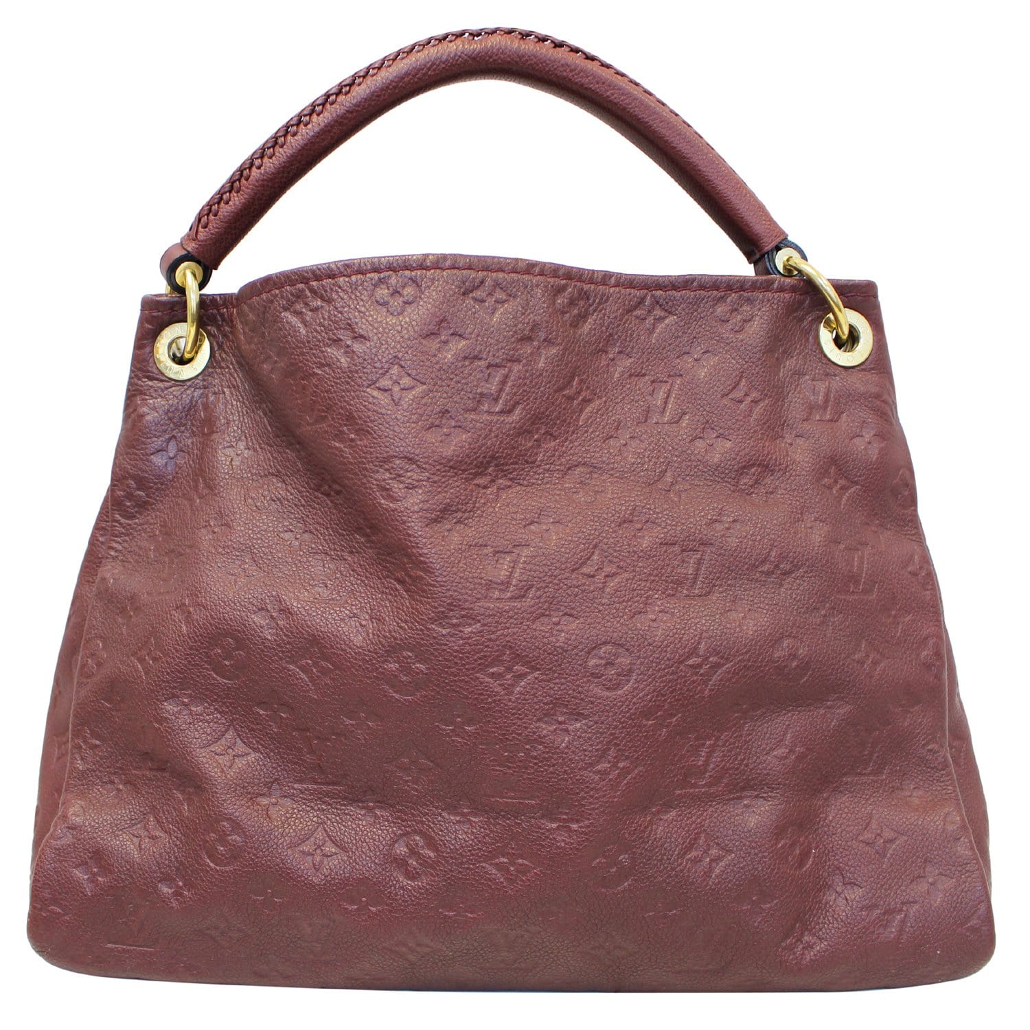 LOUIS VUITTON Artsy MM Monogram Empreinte Shoulder Bag Red