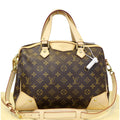 LOUIS VUITTON Retiro PM Monogram Canvas Shoulder Bag Brown