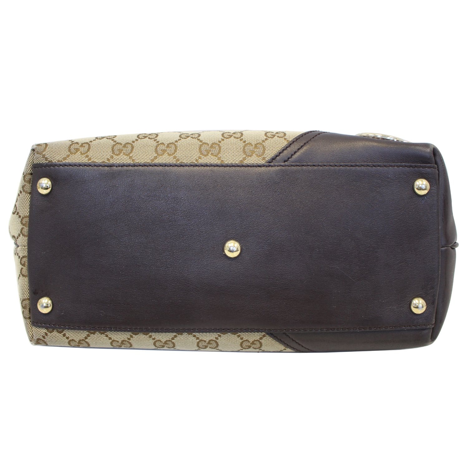 GUCCI New Britt Medium Monogram Canvas Tote Shoulder Bag
