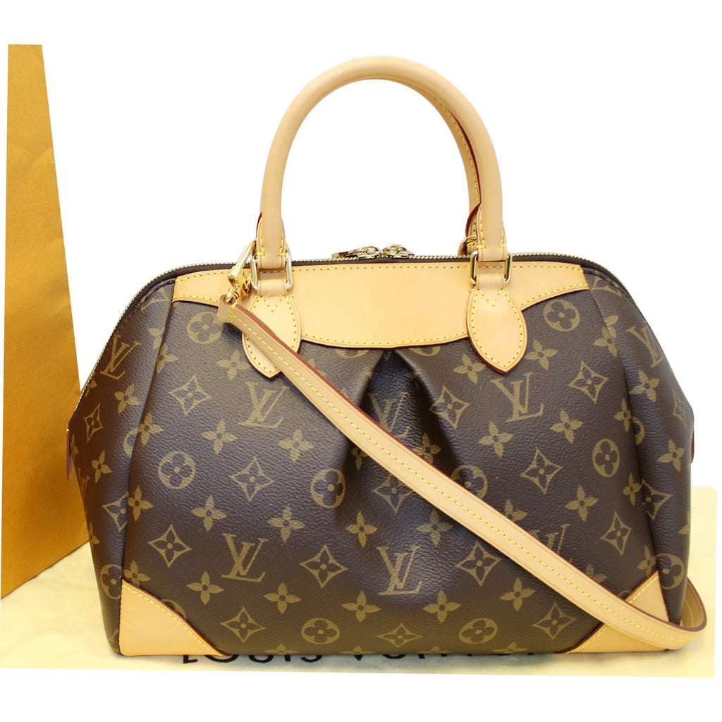 LOUIS VUITTON Segur Monogram Canvas Shoulder Handbag Brown