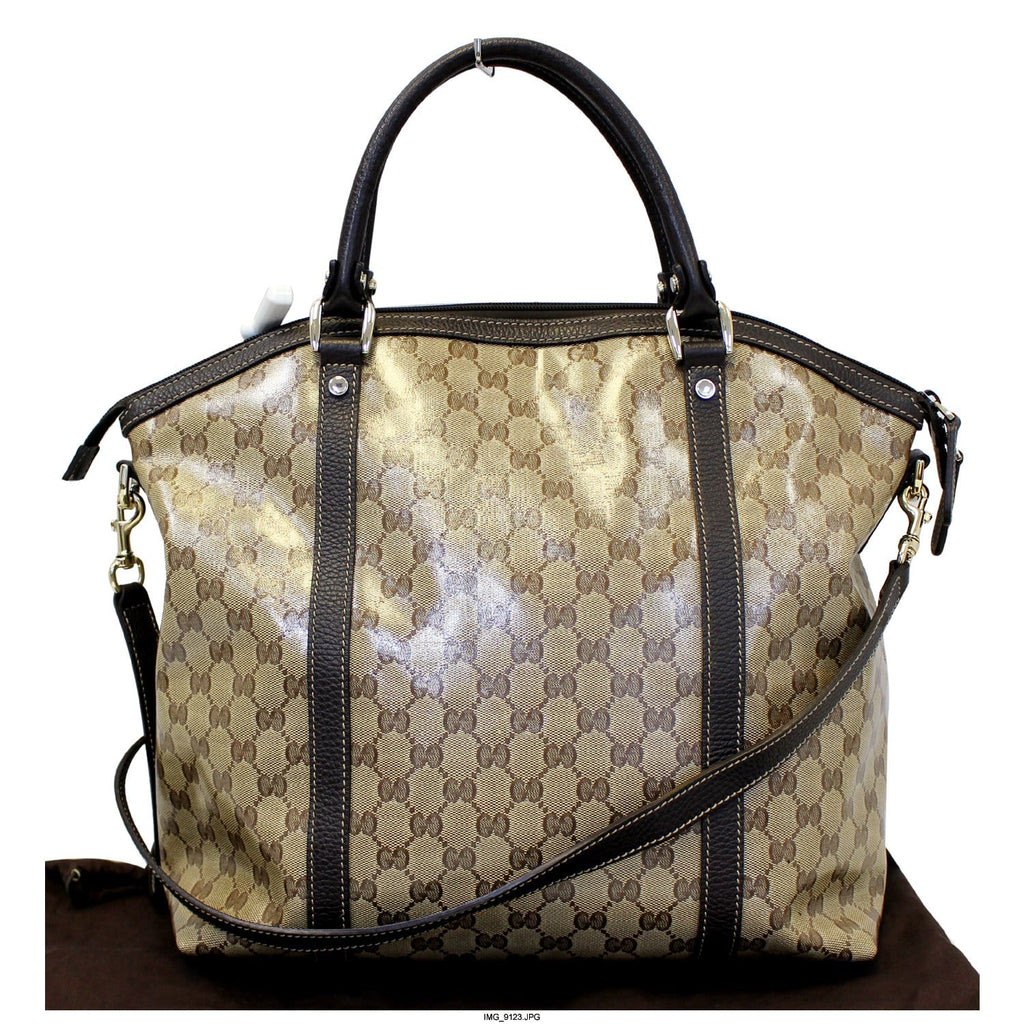 GUCCI Dome Crystal Monogram Large Gucci Shoulder Handbag 339551