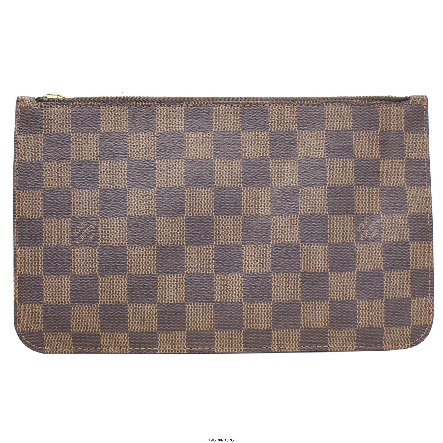 LOUIS VUITTON Pochette Wristlet Pouch Damier Ebene Neverfull MM