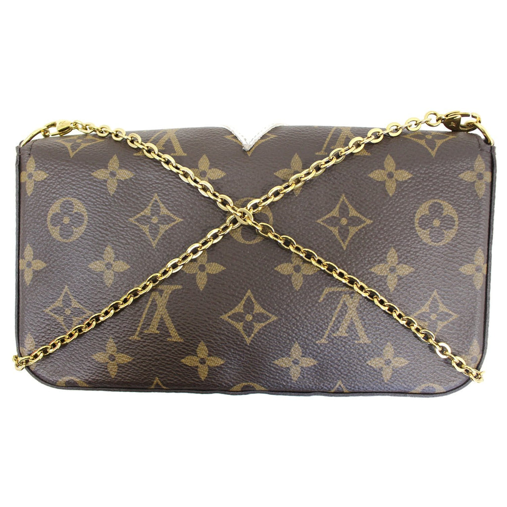 LOUIS VUITTON Pochette Felicie Owl Monogram Chain Crossbody Bag - 20% OFF