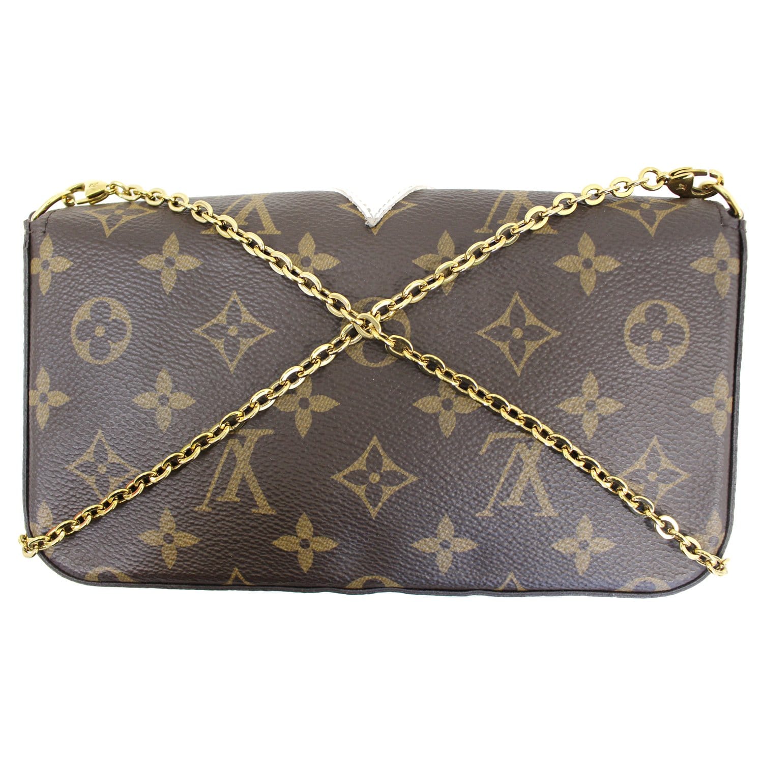 LOUIS VUITTON Pochette Felicie Owl Monogram Chain Crossbody Bag - 20% OFF