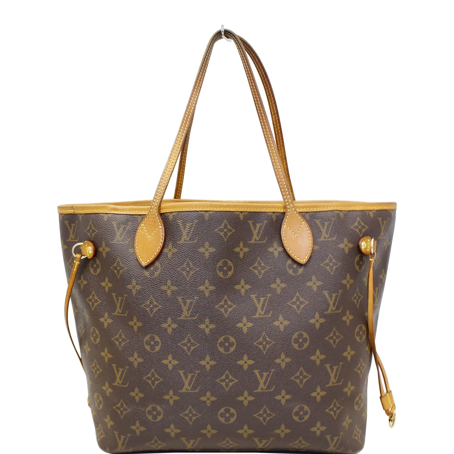 LOUIS VUITTON Neverfull MM Monogram Canvas Tote Bag Brown