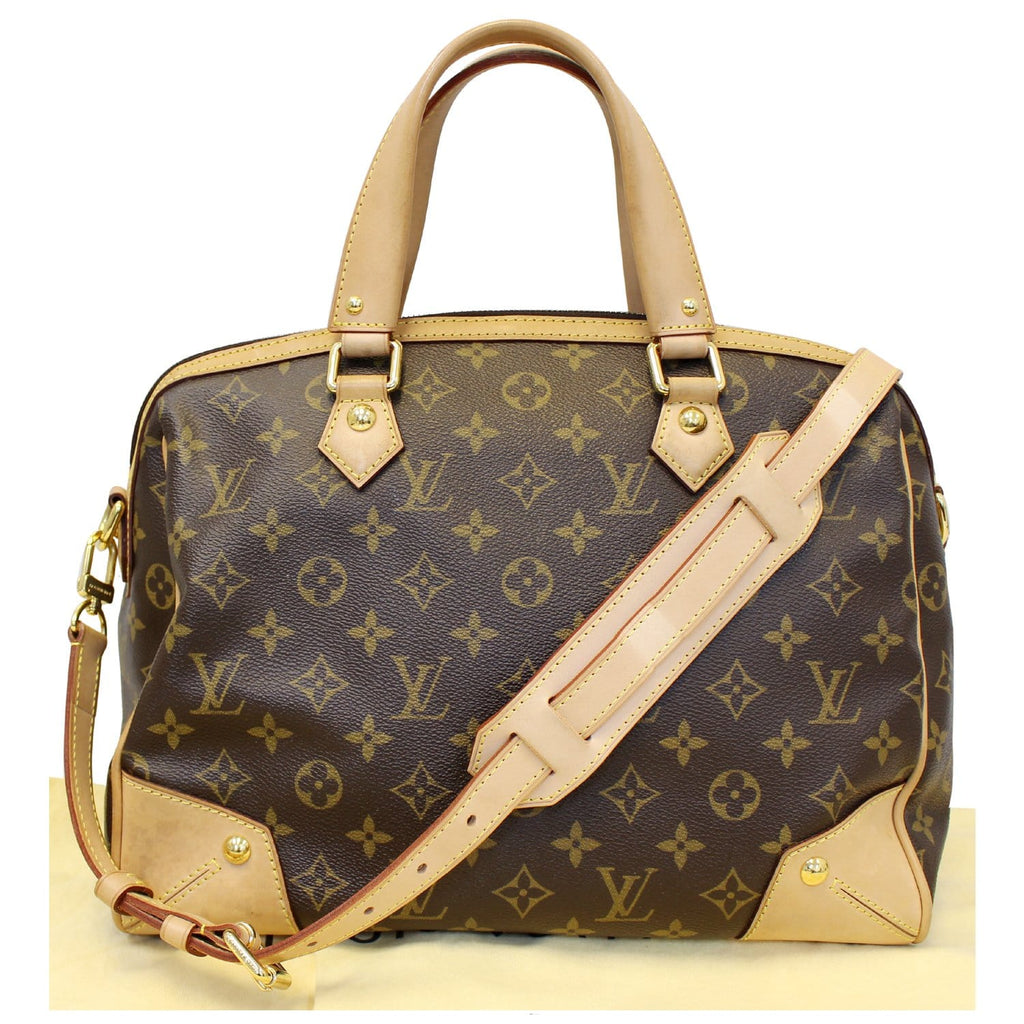 LOUIS VUITTON Retiro PM Monogram Canvas Shoulder Bag Brown