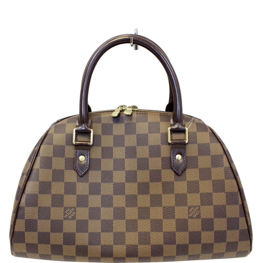 LOUIS VUITTON Ribera MM Damier Ebene Brown Satchel Bag