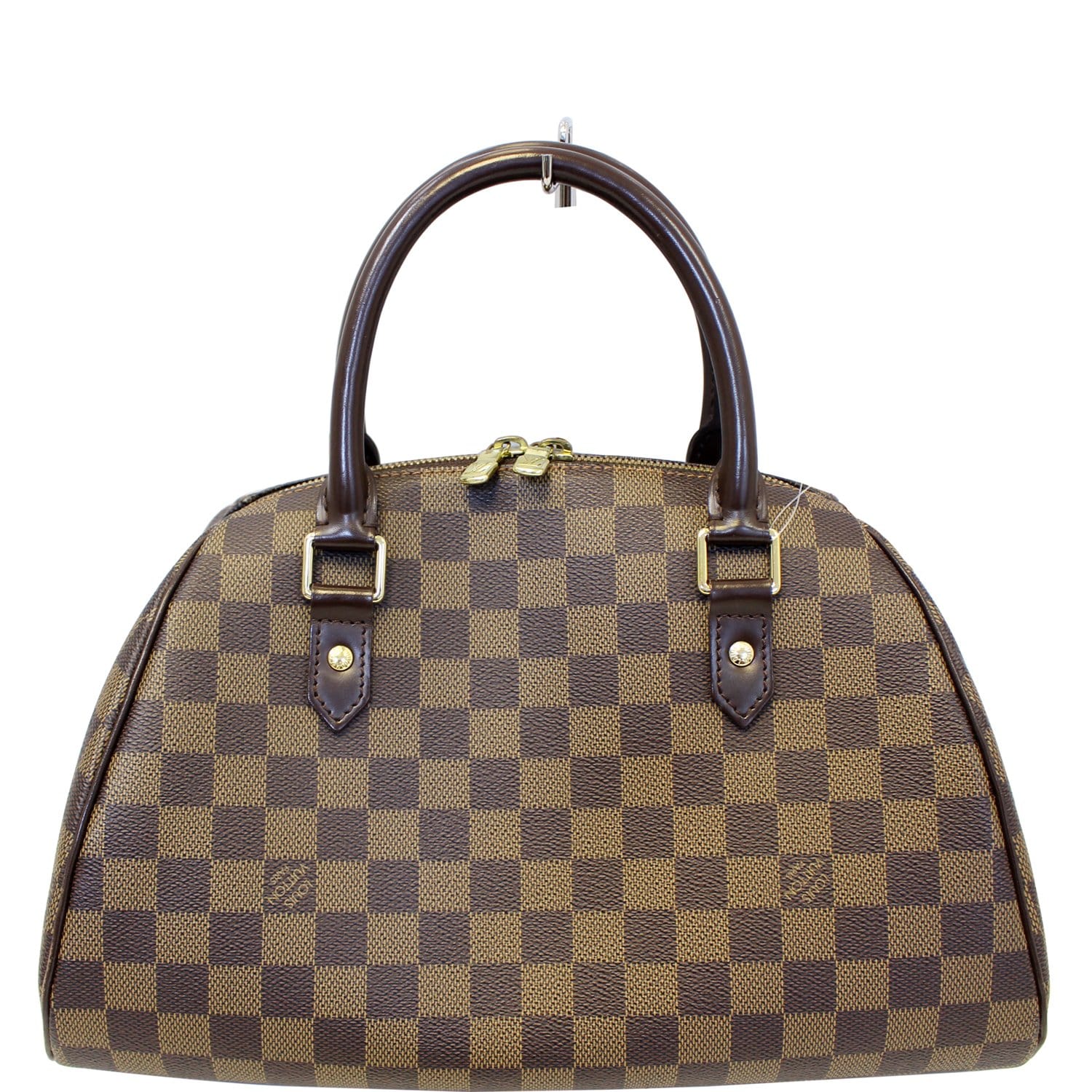 LOUIS VUITTON Ribera MM Damier Ebene Brown Satchel Bag