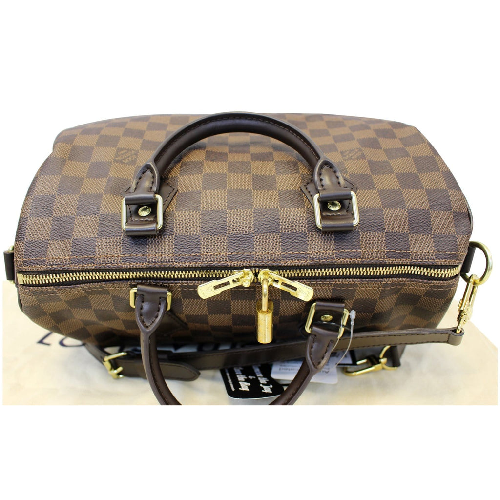 LOUIS VUITTON Speedy 30 Bandouliere Damier Ebene Shoulder Bag