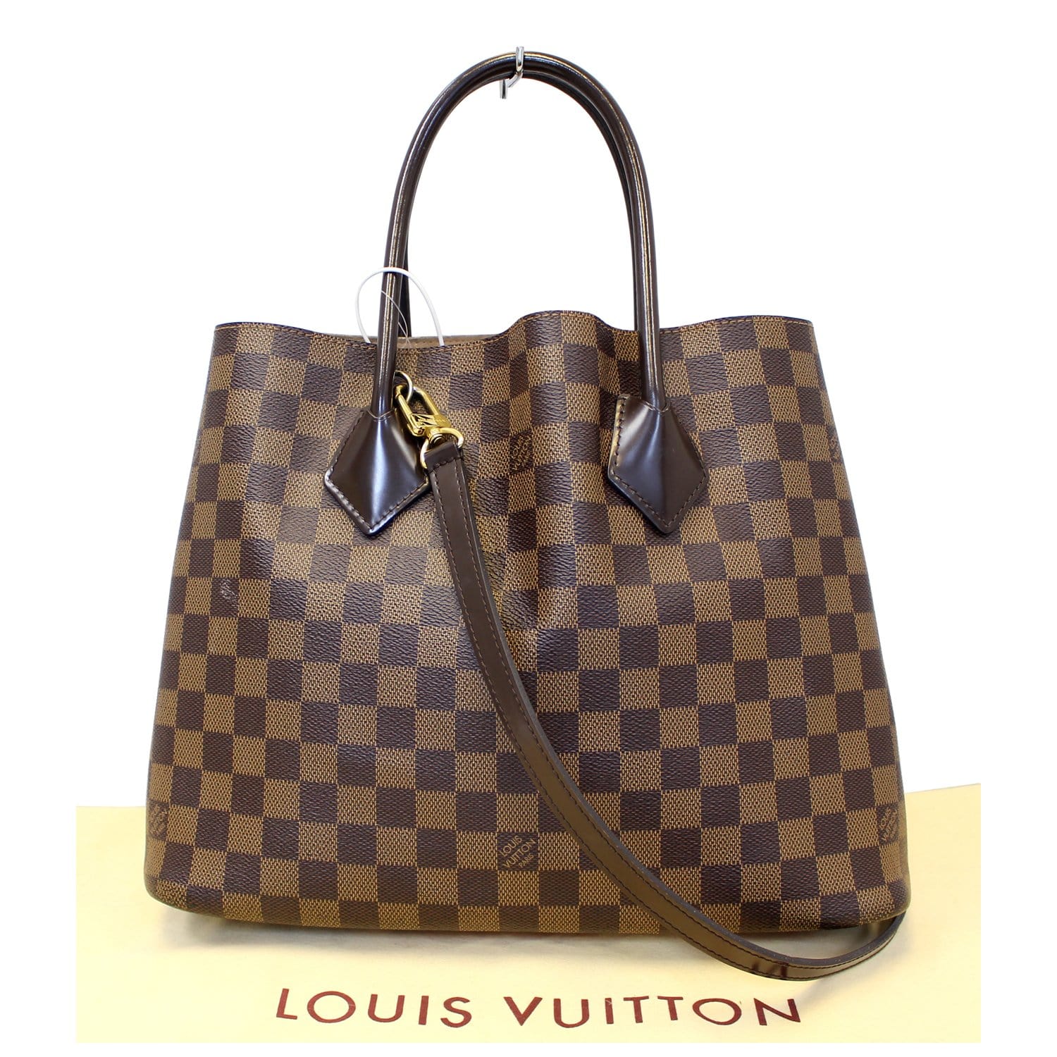 LOUIS VUITTON Kensington Damier Ebene Shoulder Handbag