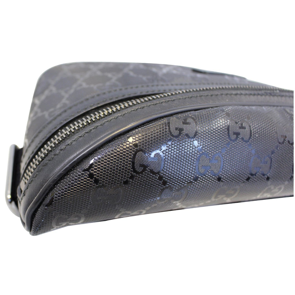 GUCCI Gucci Imprime Monogram Waist Bum Bag Black 233269