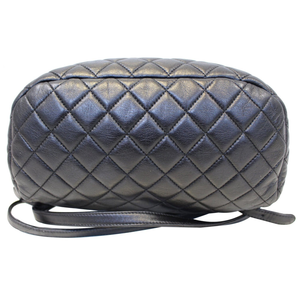Chanel Urban Spirit  Leather Backpack Bag Black