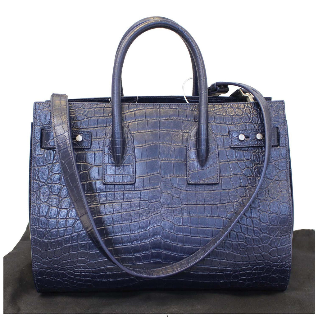 YVES SAINT LAURENT Sac de Jour Small Caviar Leather-Embossed Satchel Bag