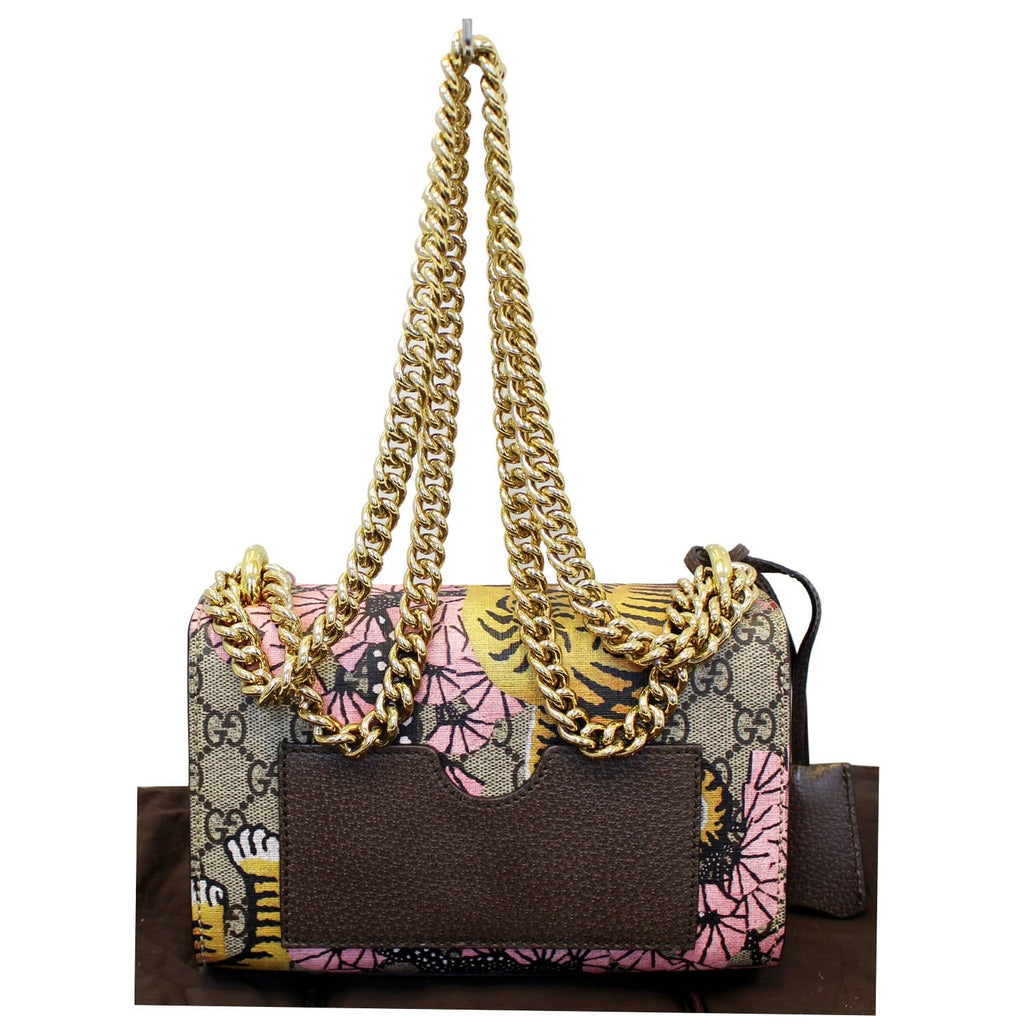 GUCCI Bengal Small Padlock Gucci Supreme Monogram Print Shoulder Bag