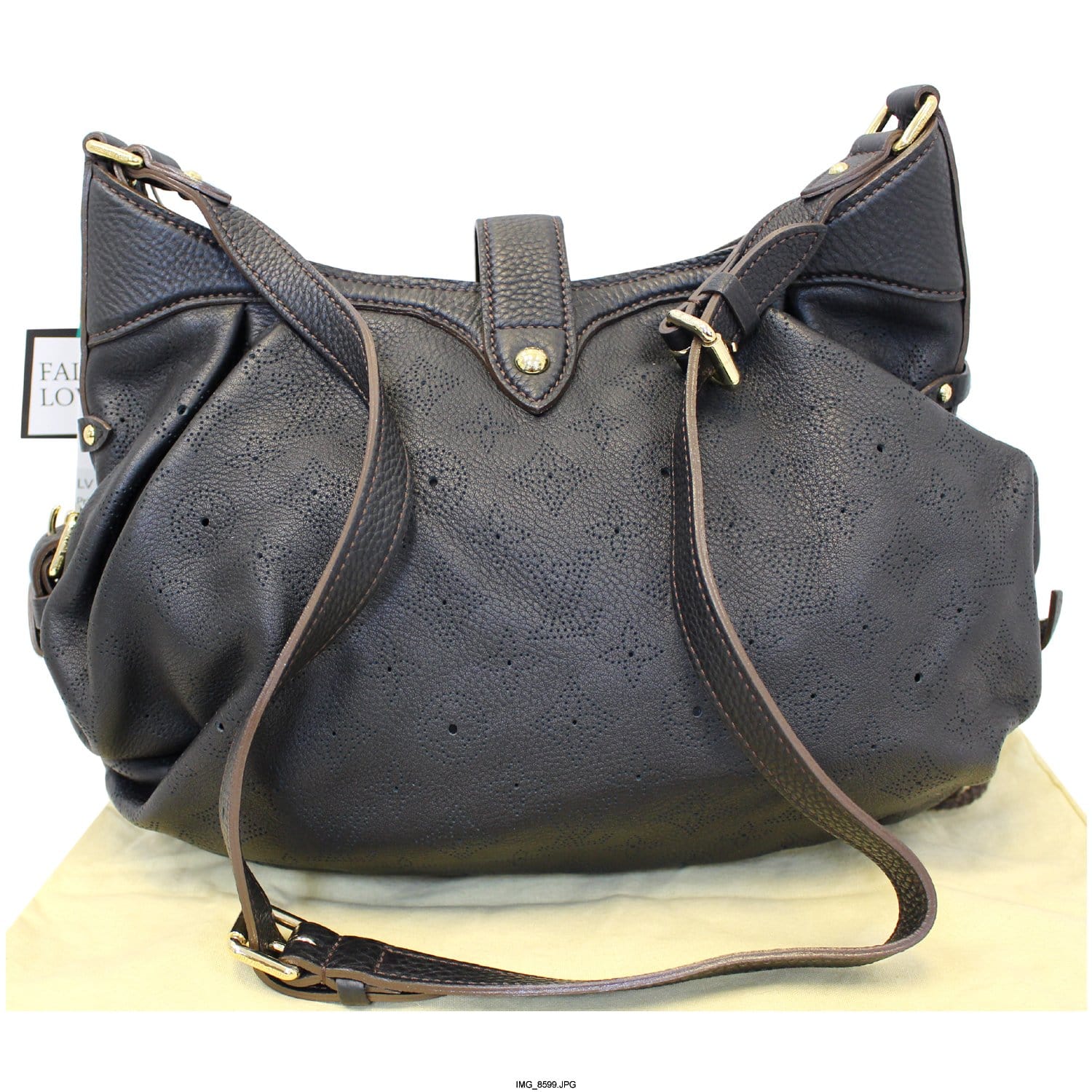 LOUIS VUITTON Mahina XS Monogram Black Leather Shoulder Bag