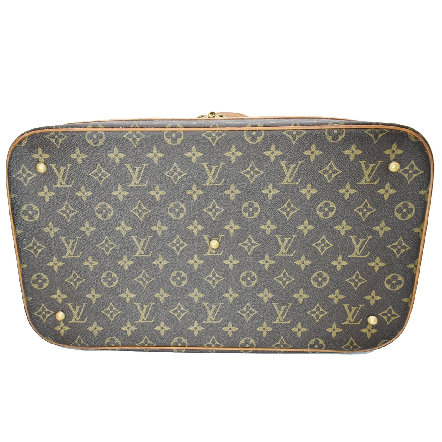 LOUIS VUITTON  Sac Sport Monogram Canvas Boston Travel Bag Brown