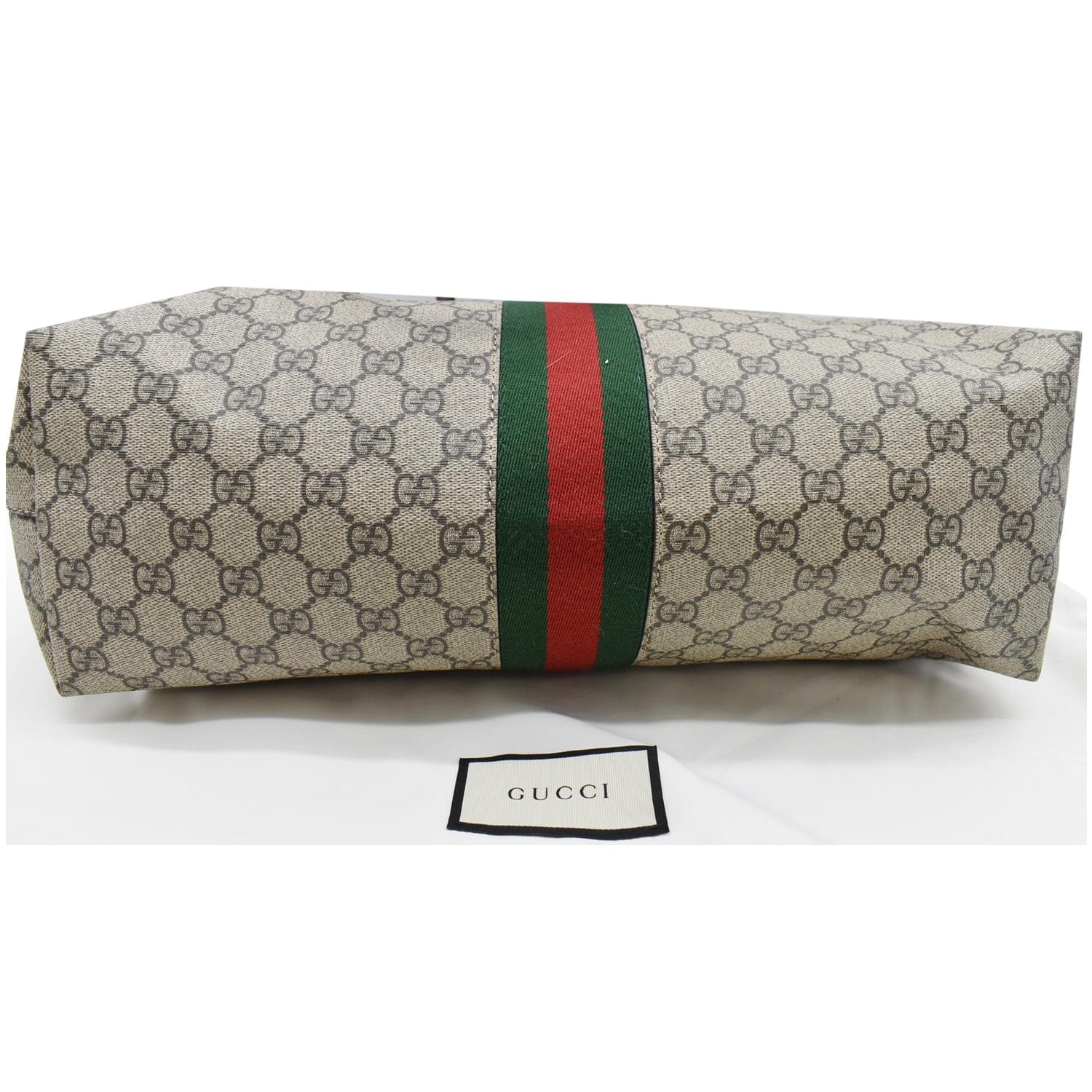 GUCCI Ophidia Medium Gucci Supreme Canvas Tote Bag Beige 631685