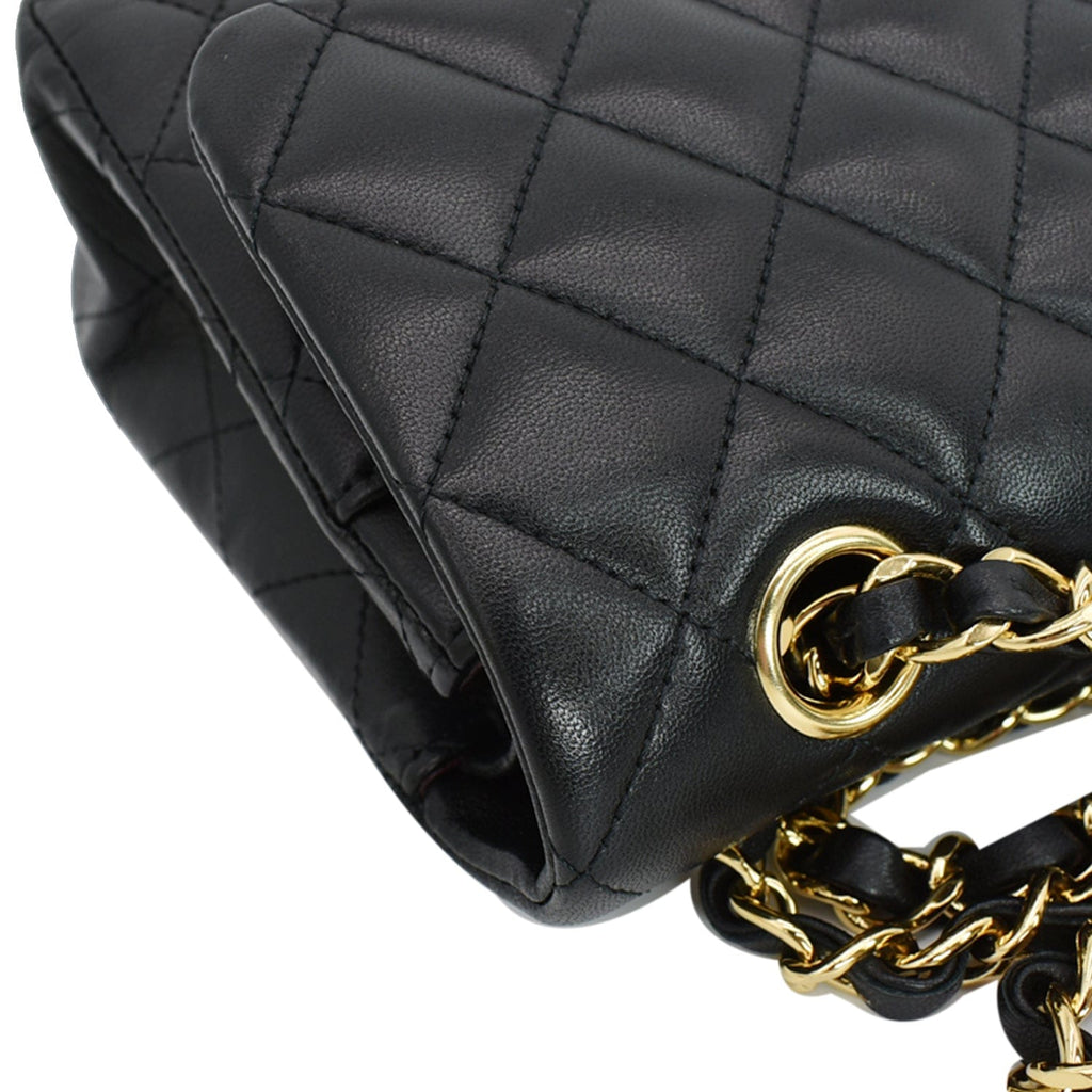 Chanel Classic Double Flap Small Leather Shoulder Bag Black - Hot Deals