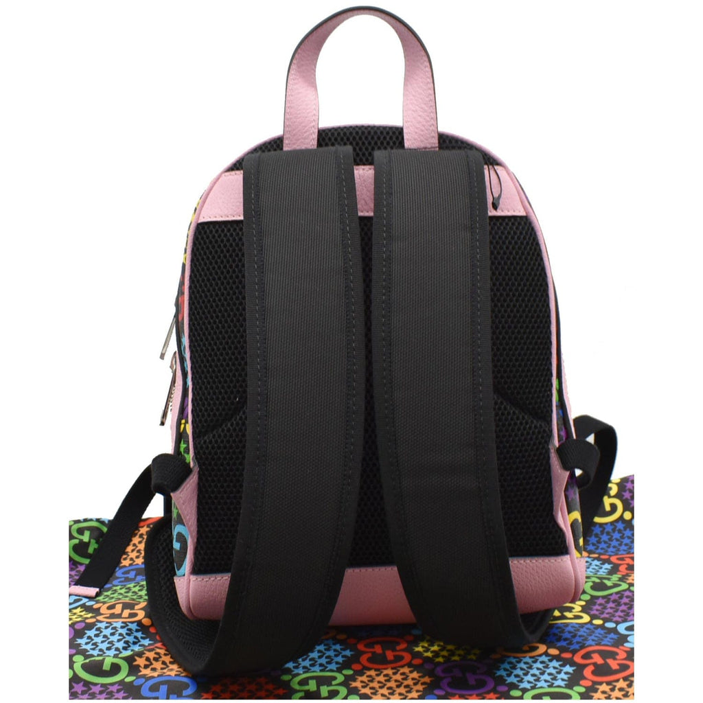 GUCCI Psychedelic Gucci Supreme Monogram Canvas Backpack Bag Multicolor 601296