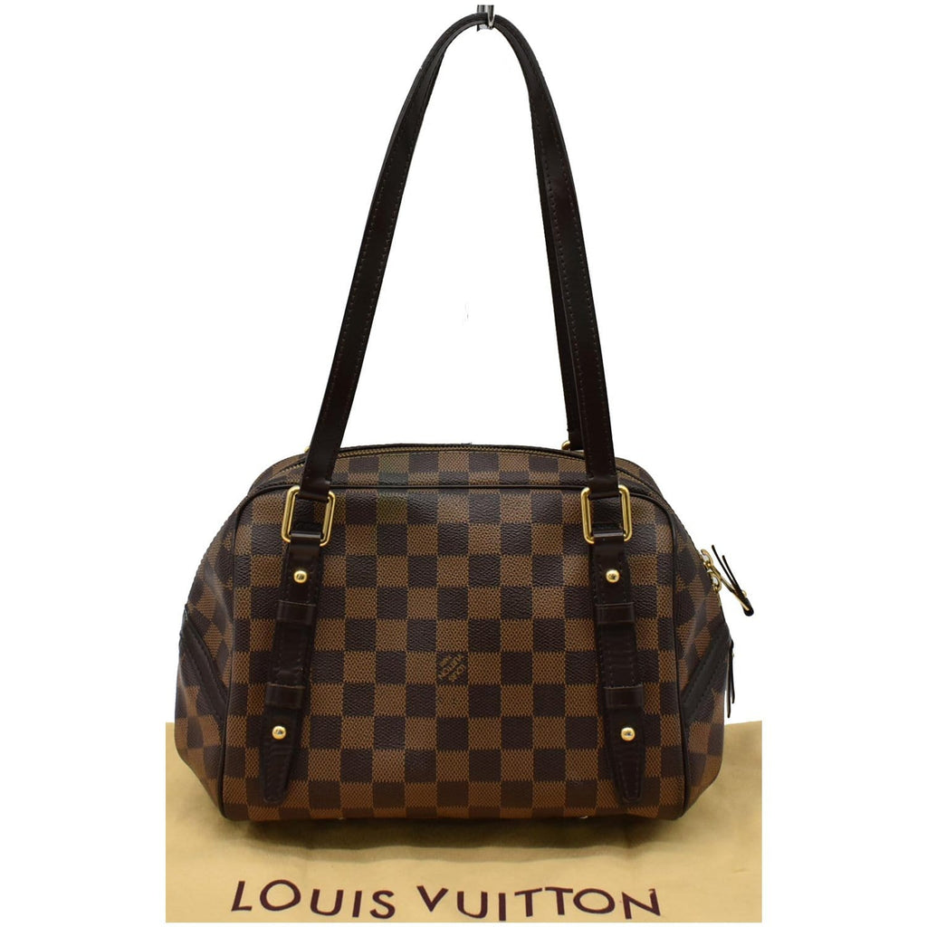 LOUIS VUITTON Rivington PM Damier Ebene Shoulder Bag Brown - Hot Deals