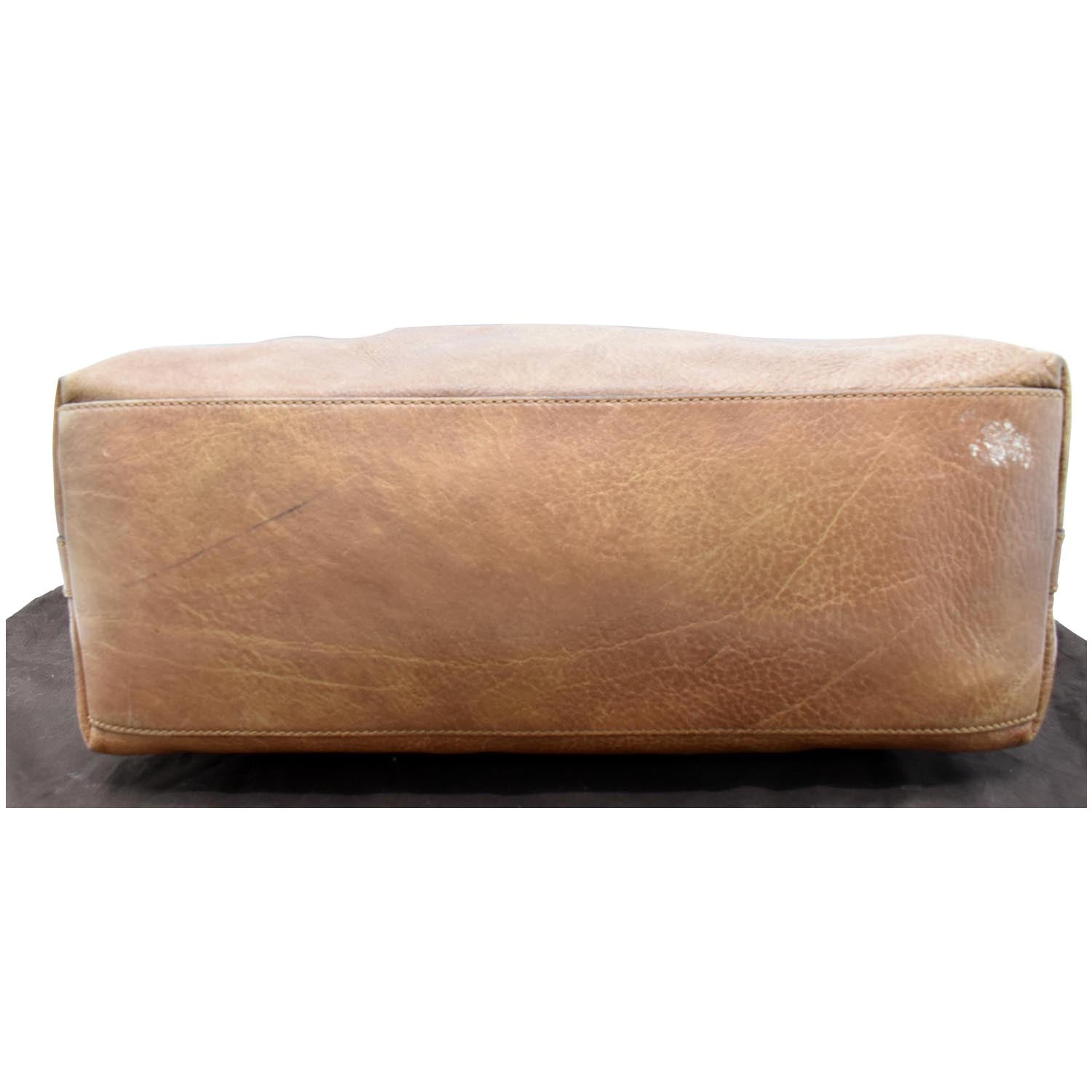 GUCCI Miss Gucci Pebbled Leather Hobo Bag Brown 323676