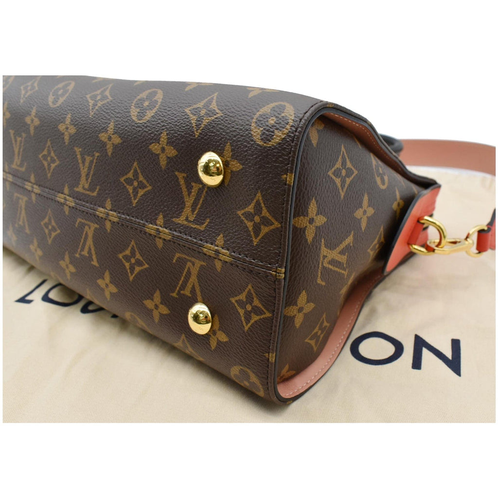 LOUIS VUITTON Tuileries Monogram Canvas Tote Shoulder Bag Red