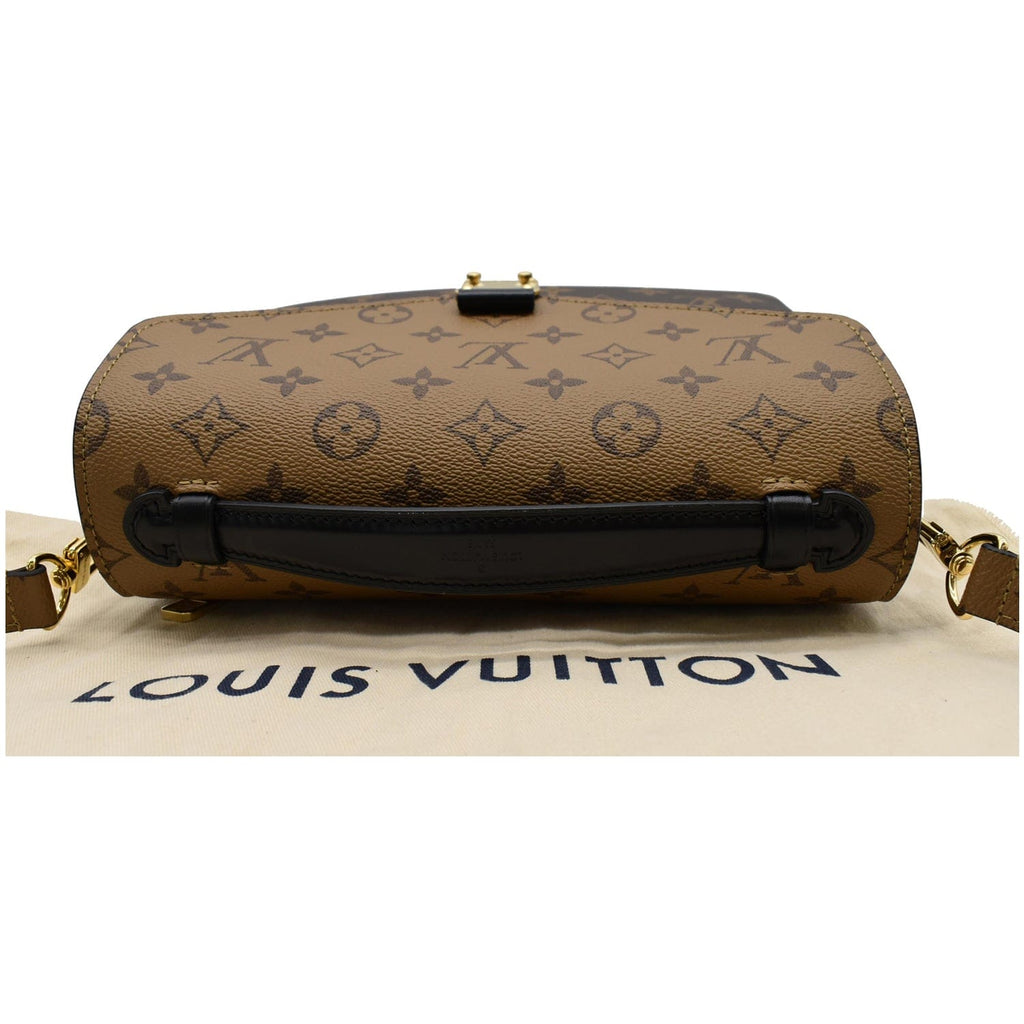 LOUIS VUITTON Metis Pochette Reverse Monogram Canvas Crossbody Bag Brown