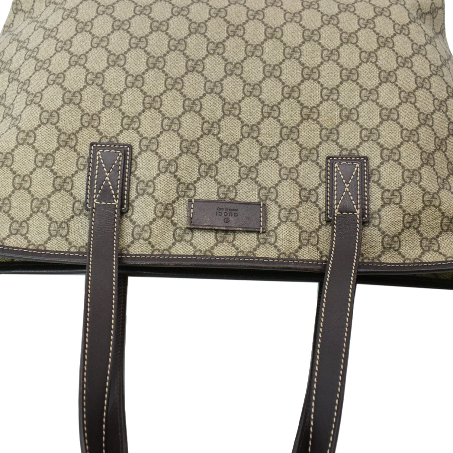 GUCCI Gucci Supreme Canvas Tote Bag Beige 211137