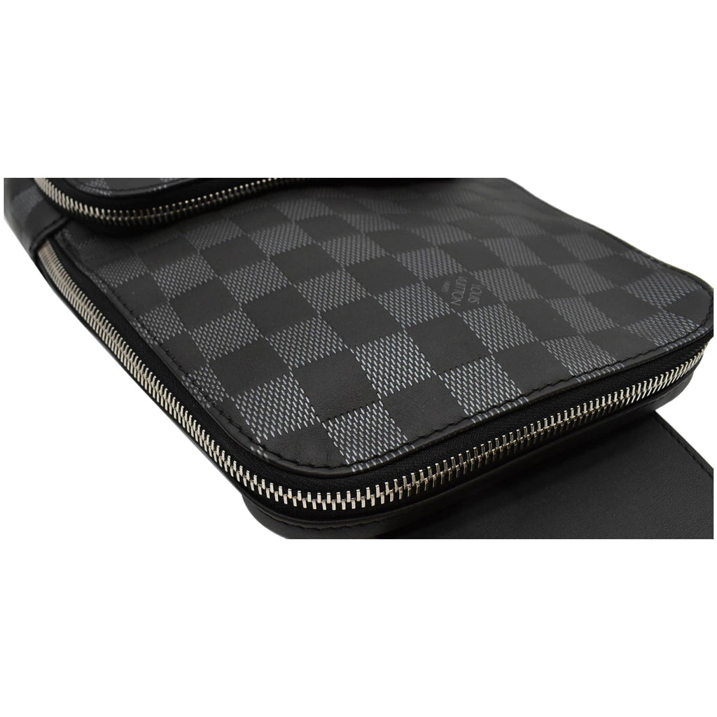 LOUIS VUITTON Avenue Sling Damier Graphite Crossbody Bag Black - 15% OFF