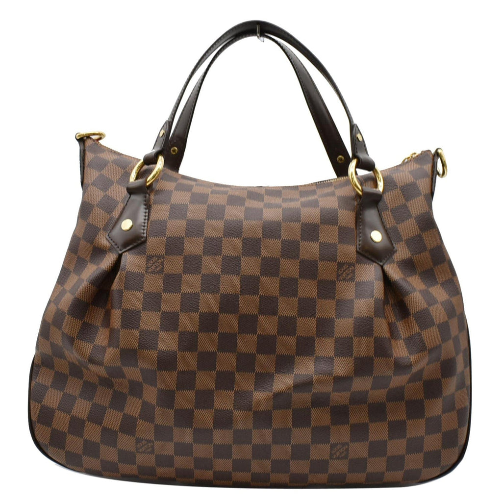 LOUIS VUITTON Evora MM Damier Ebene Shoulder Bag Brown