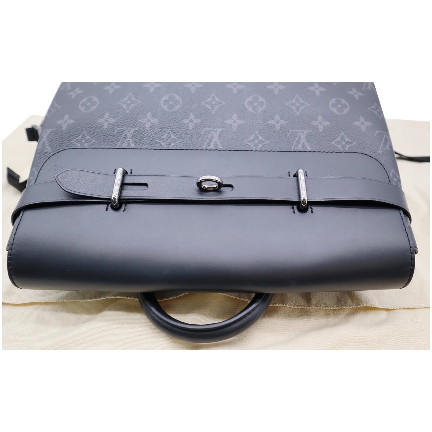 LOUIS VUITTON Steamer Monogram Eclipse Backpack Bag Black