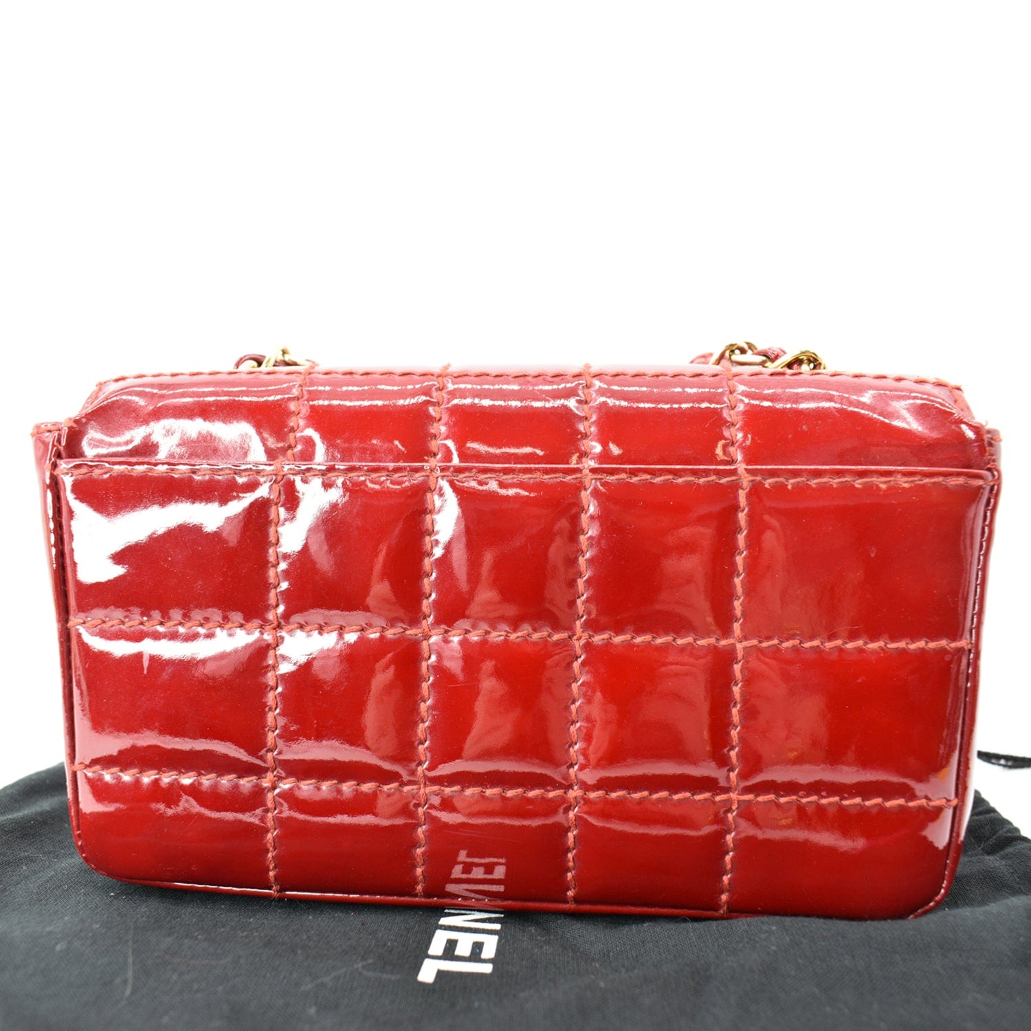 Chanel Chocolate Bar Small New 1:1 Rep Leather Flap Shoulder Bag Red