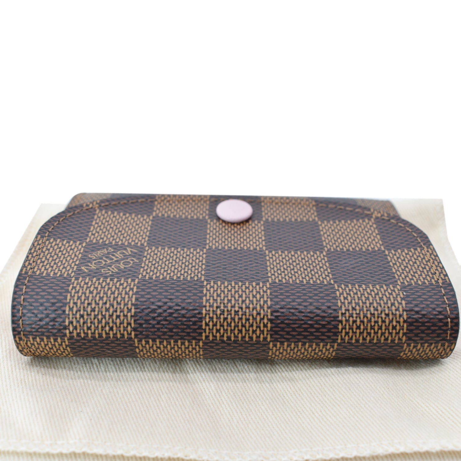 LOUIS VUITTON Rosalie Monogram Canvas Coin Wallet Rose Ballerine