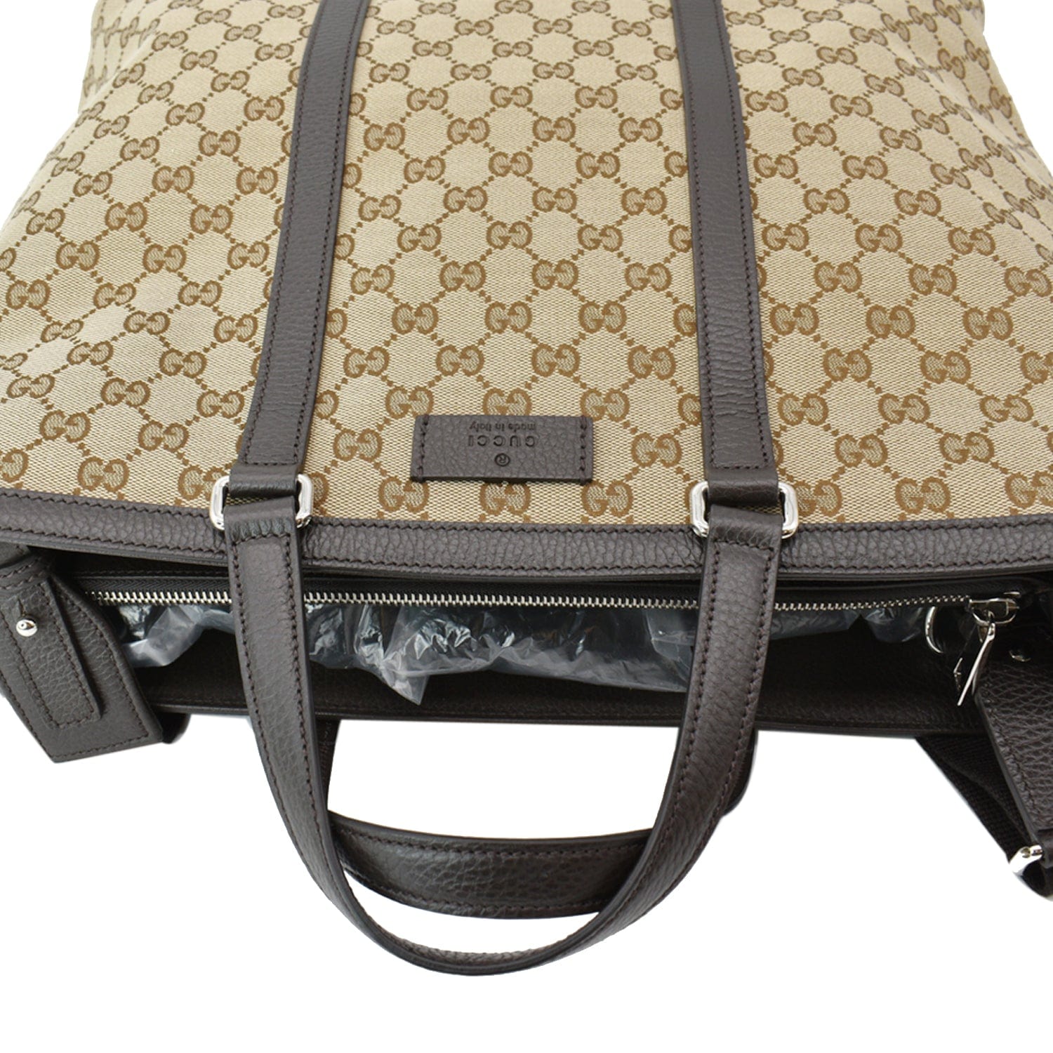 GUCCI Borsa Donna Large Gucci Canvas Tote Bag Beige 449169