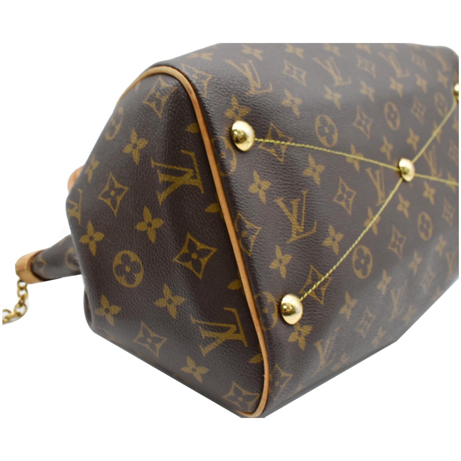 LOUIS VUITTON Tivoli GM Monogram Canvas Shoulder Bag Brown - Hot Deals